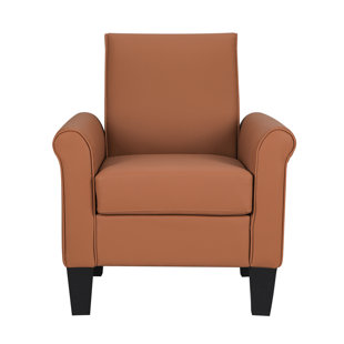 Alrun Upholstered 29 Wide Faux Leather Armchair 
